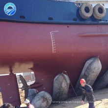 Hangshuo inflado airbag de caucho marino para salvamento flotante y sellado de tuberías